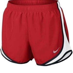 Nike Dri-Fit Tempo Red White Black Running Athletic Shorts Size XS